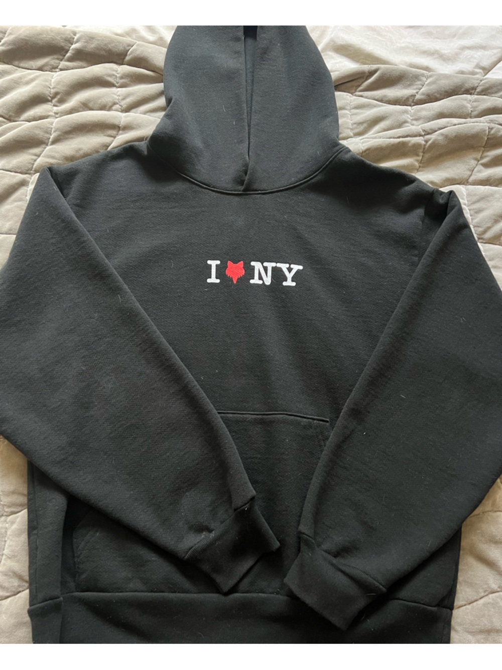 Fox Racing Black Love Fox NY Hoodie Fleece Pullover